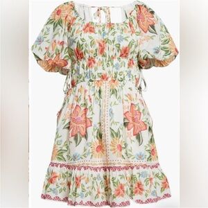 FARM Rio Bloom Garden Floral Dress Size XS Extra Small Fits S NWT